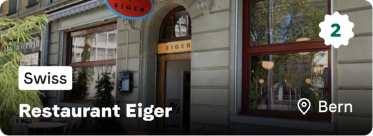 Top restaurants in Bern
