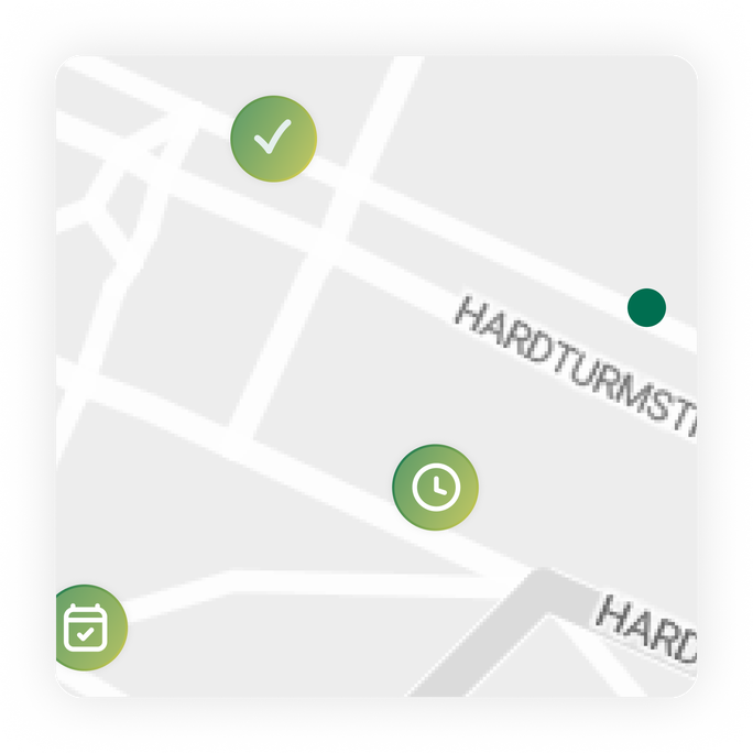 Freie Tische auf der Karte finden